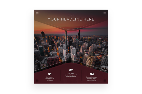 Instagram Post Template and Features – Smart Object Replacement