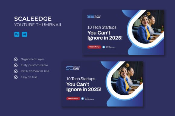 Scaleedge - YouTube Thumbnail: Elevate Your Channel's Visuals