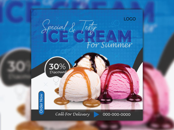 Summer Fresh: The Ultimate Ice Cream Social Media Template
