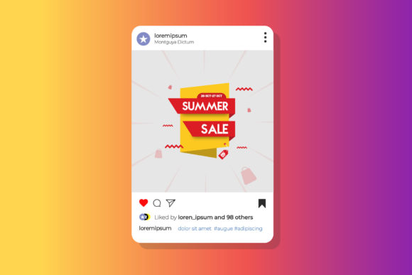 Summer Sale Offer Vector Banner Template